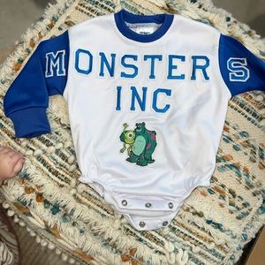 Patched monsters inc 6-9 mo bubble romper